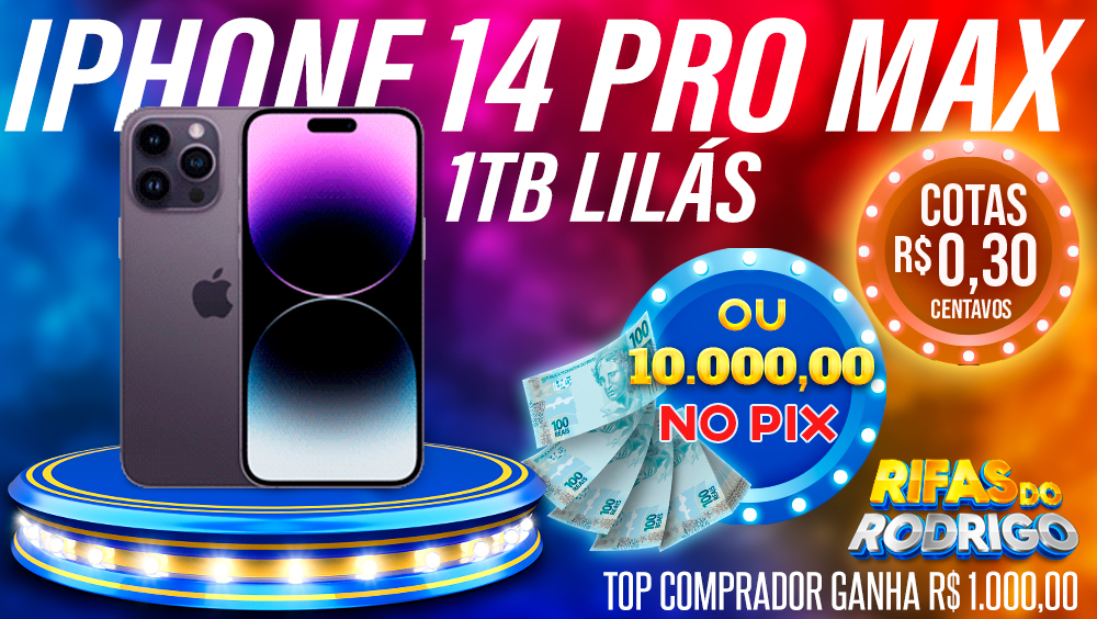 IPHONE 14 PRO MAX 1TB LILAS OU R$10.000 NO PIX! TOP COMPRADOR LEVA R$1.000 NO PIX!